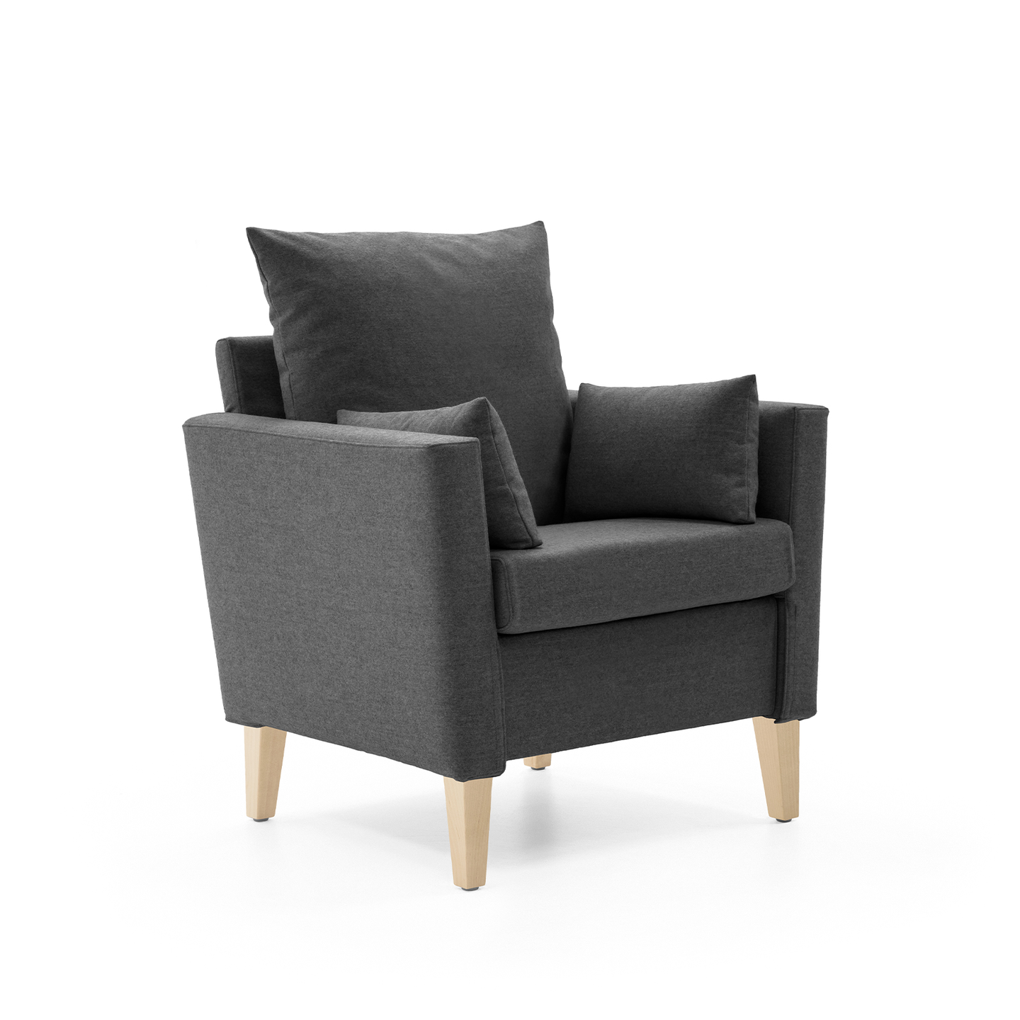 HELLAND Seniorensofa Bubble 1-Sitzer I gepolsterte Armlehnen