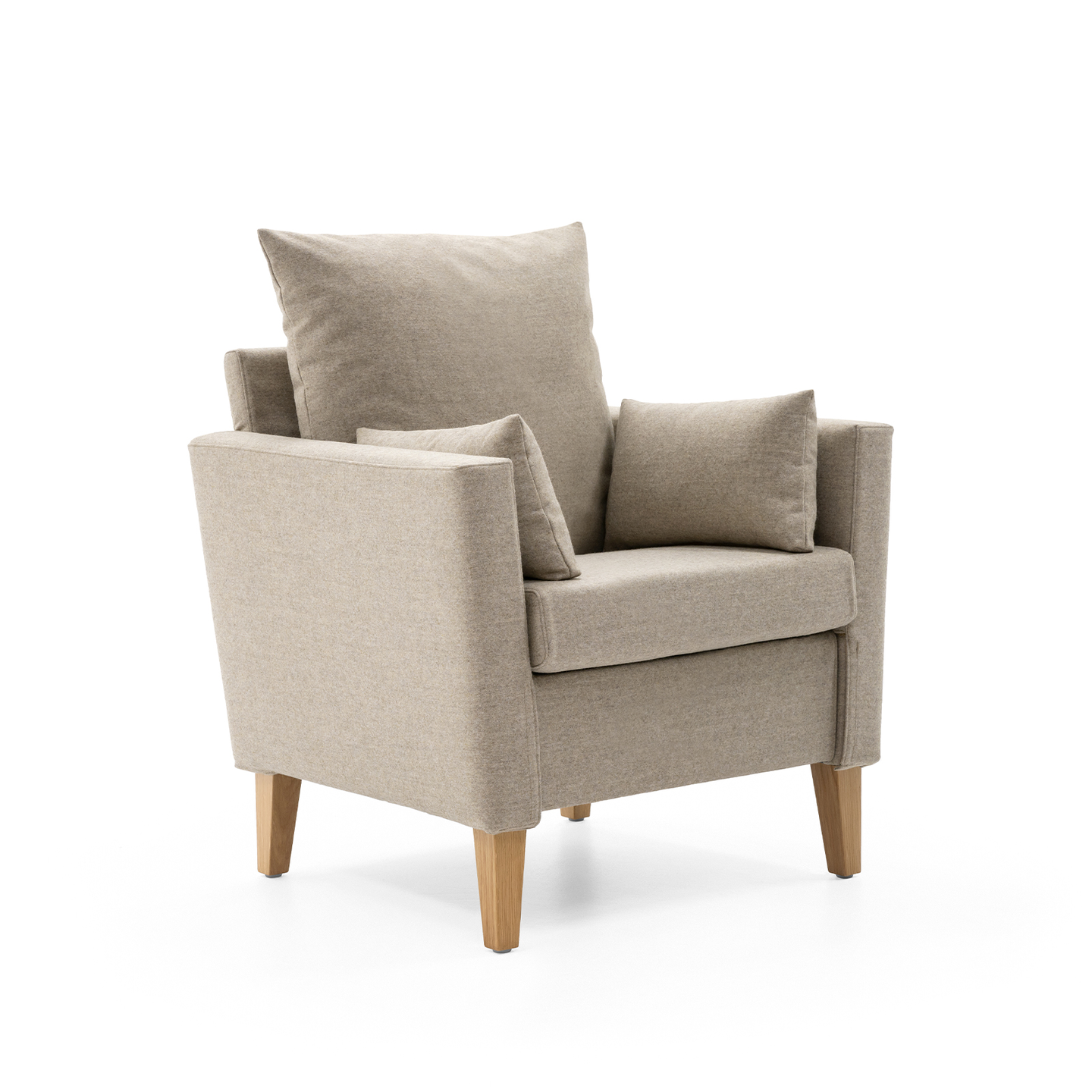 HELLAND Seniorensofa Bubble 1-Sitzer I gepolsterte Armlehnen