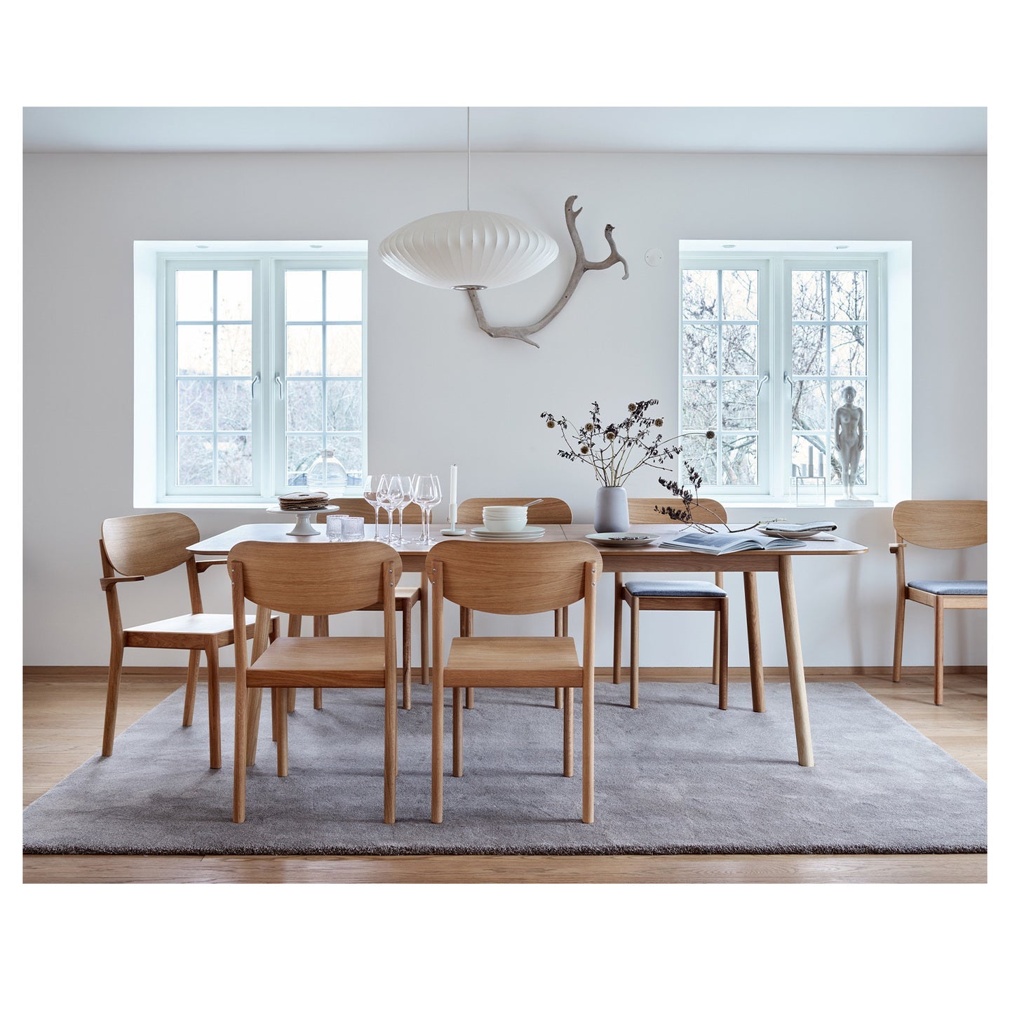 Ark Esstisch ausziehbar 200x100, mit 2 Ausziehplatten (260x100)