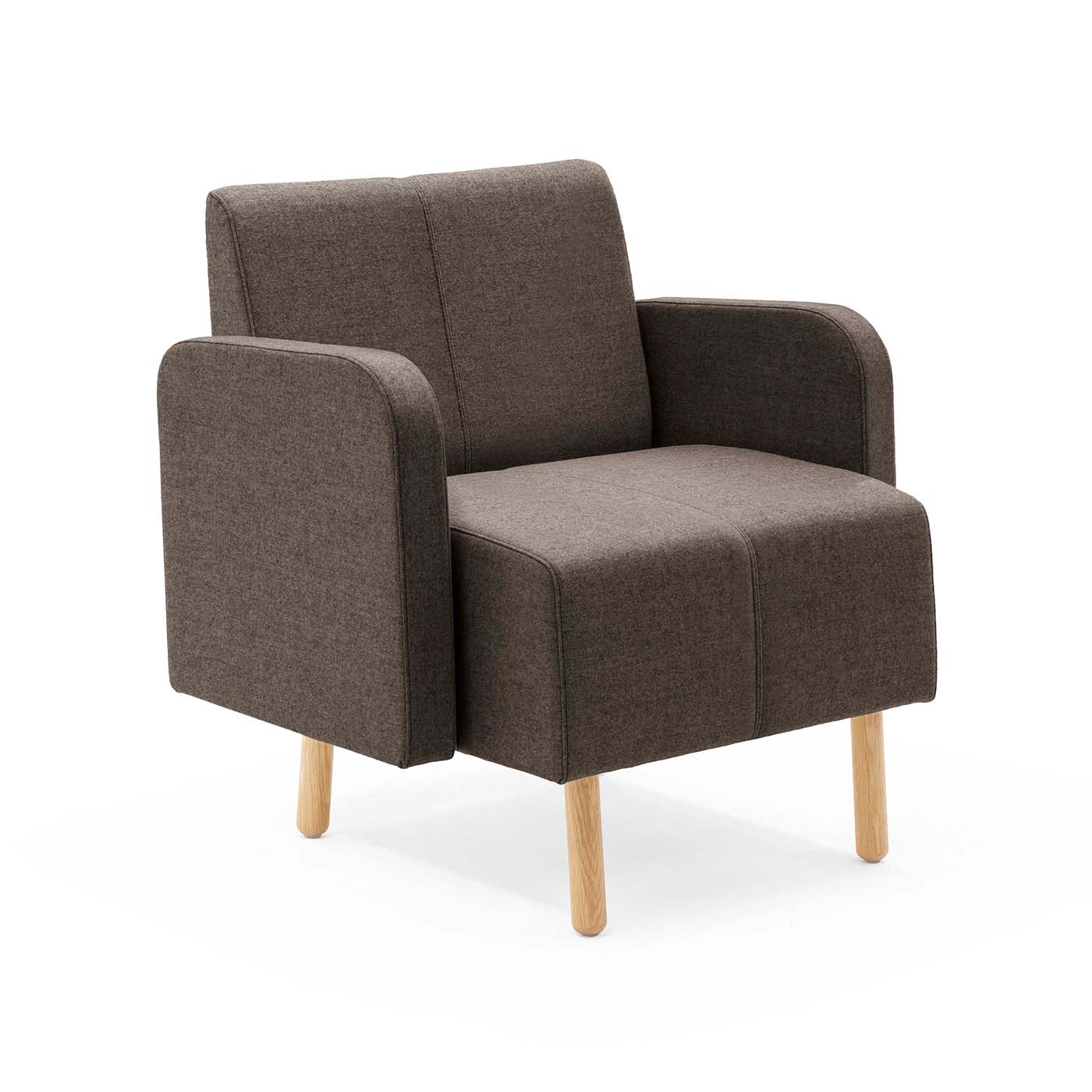 TIMEOUT 1‑Sitzer Pflege‑Sessel – skandinavischer Einzelsessel mit Armlehnen