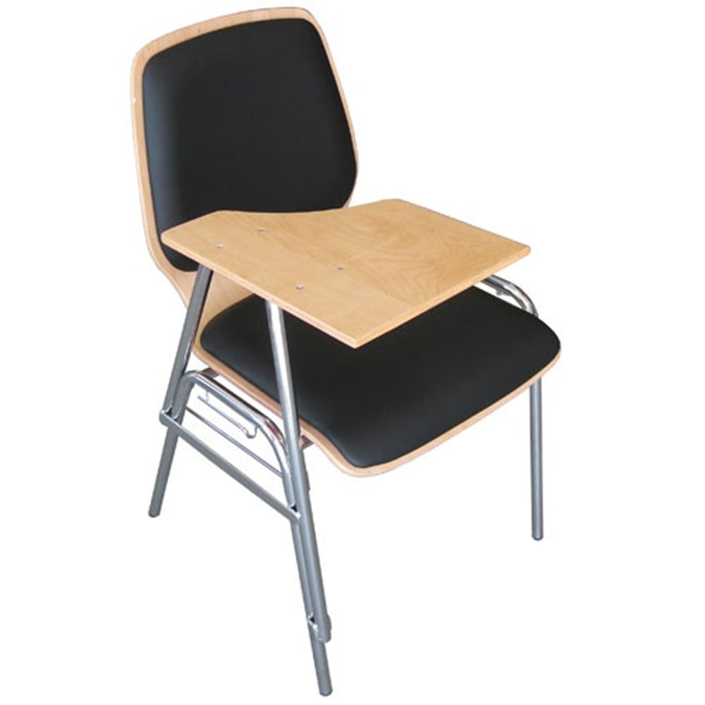 Stuhl mit Schreibplatte, Tablarstuhl SEDAN-SC, Schreibplattenstuhl, College-Stuhl