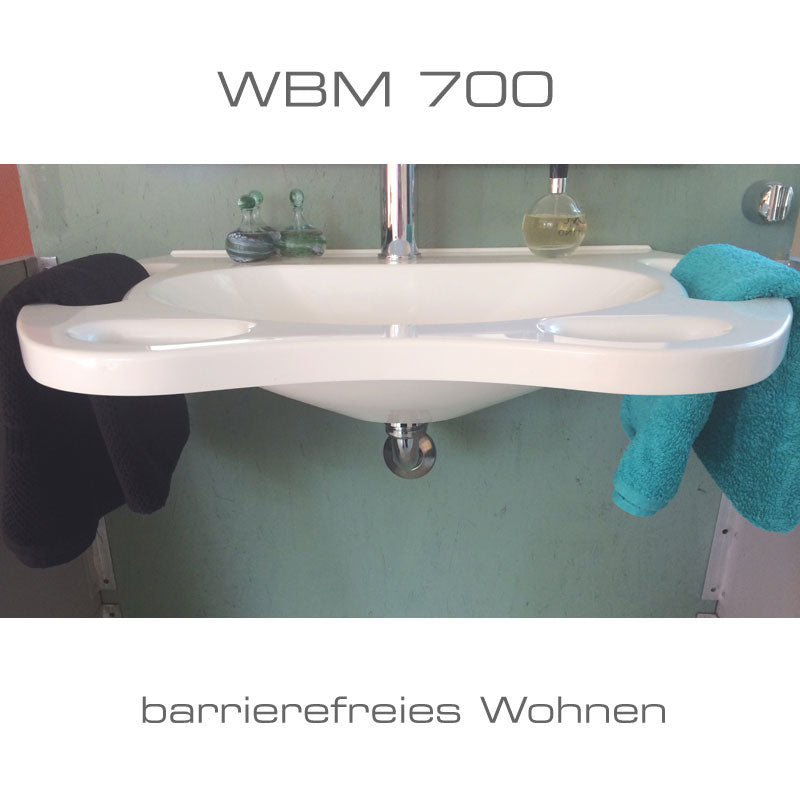 Waschtisch WBM-700, Waschbecken, barrierefreies Wohnen
